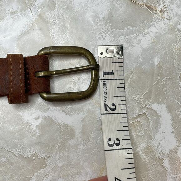 Vintage leather braided belt - Picture 2 of 6